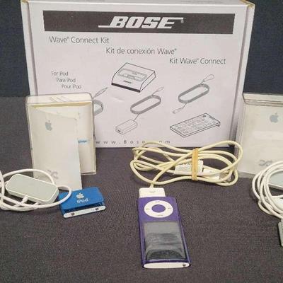 APPLE PRODUCTS - IPOD SHUFFLES, IPOD NANO, AND BOSE WAVE CONNECT KIT