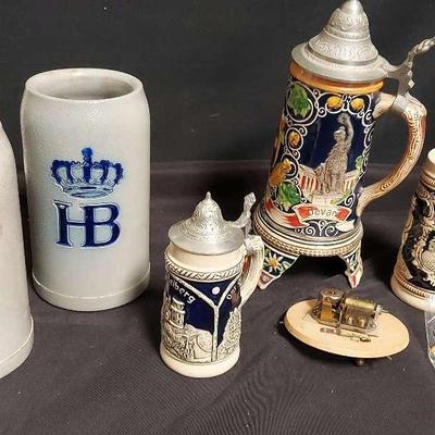 VINTAGE CERAMIC BEER STEINS