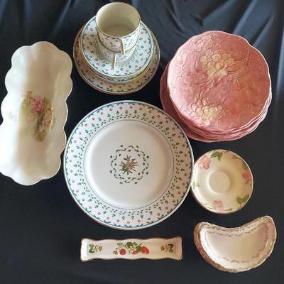GORGEOUS VINTAGE DISHES - LIMOGES "LAFAYETTE", H & K TUNSALL, AND MORE