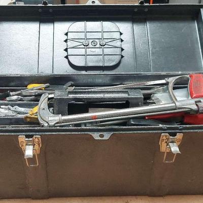 TOOL BOX FILLED WITH HAND TOOLS