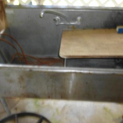 Sale Photo Thumbnail #40: Double well stainless sink