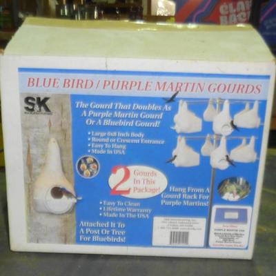 Blue bird - purple martin gourds NIB