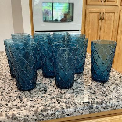 Blue Nautical Rope Glasses 