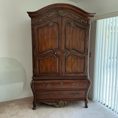 Hickory White Armoire 