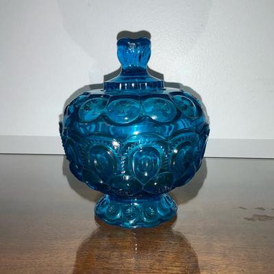 Aqua Moon & Stars Bisquit Jar