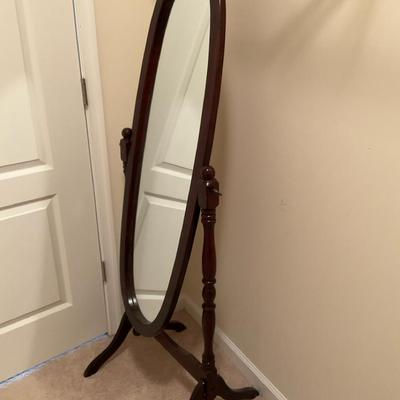 Wood Framed Standing Mirror