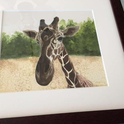 Giraffe Painting By Ann Hanna