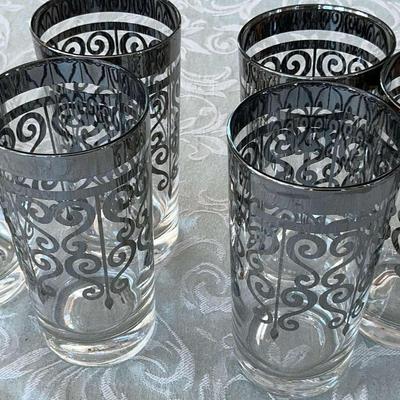 Six Century Thick, Silver Rim Scrolled Glasses