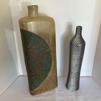 2 Large Decorative Vases