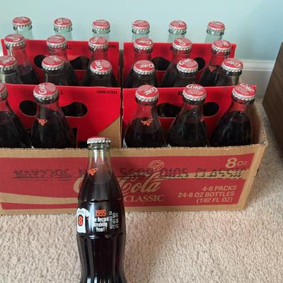 Case Of Cal Ripken Coke Bottles