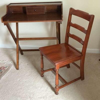 Fold Up Desk With Chair