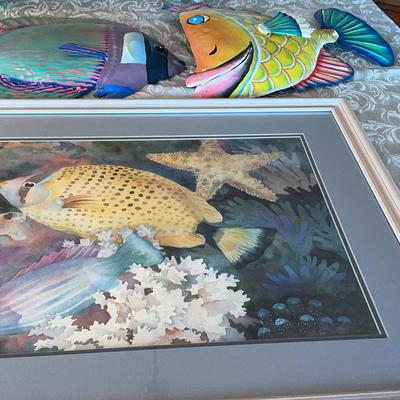 Three Pieces Of Fish Art