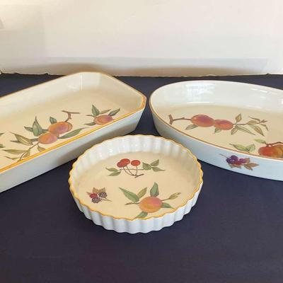 3 Royal Worcester Fine Porcelain Serving Dishes