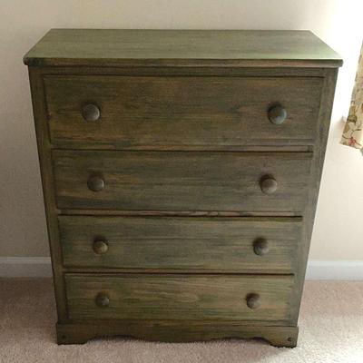 Green Wood Dresser 