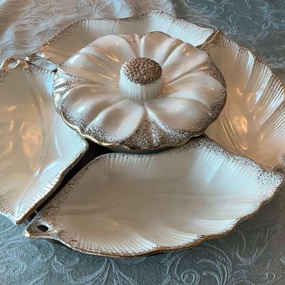 California Pottery Vintage Lazy Susan Server