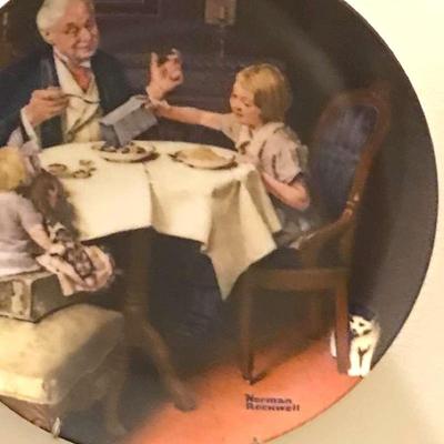 Six Norman Rockwell Collector Plates