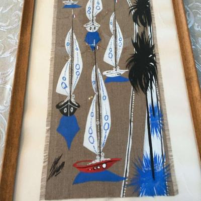 Boats Painted On Fabric
