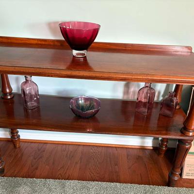 Antique Two Tiered Carving Board