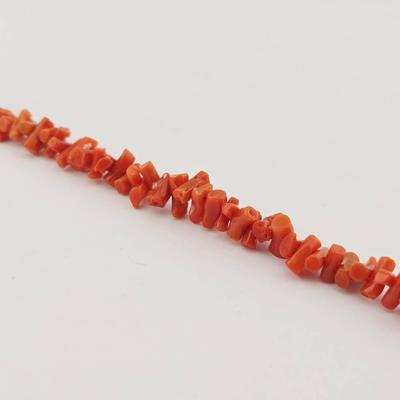 14k Gold Red Coral Bracelet 