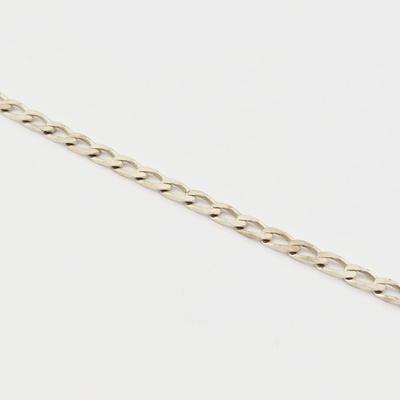 Sterling Silver Italian Curb Link Bracelet 