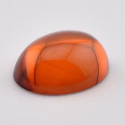 0.8 Carat Oval Amber Cabochon