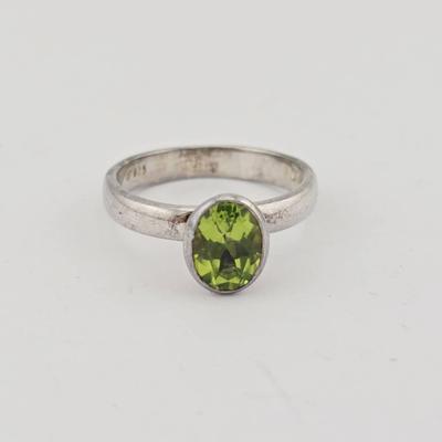 1ct Peridot Sterling Silver 