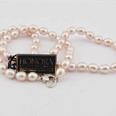 Honora Sterling Silver Pink Freshwater Pearl Necklace 