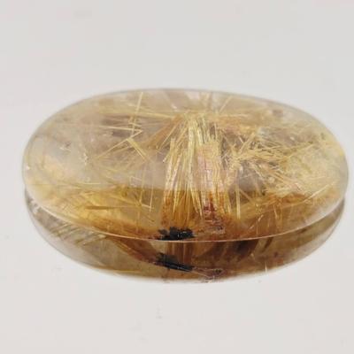 30.3ct Oval Rutilated Quartz 