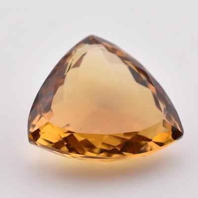19.6 Carat Natural Unheated Trillion Citrine - VVS