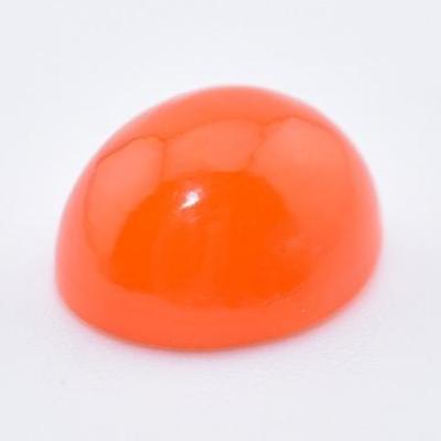 3.3 Carat Oval Orange Opal Cabochon - AAA