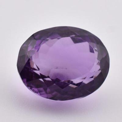 15.3 Carat Natural Unheated Oval Amethyst - VVS