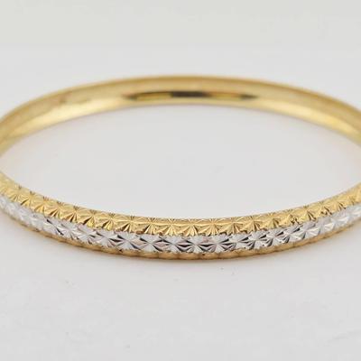 Sterling Silver Italian Designer Bangle Bracelet 