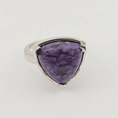 Sterling Silver Charoite Ring