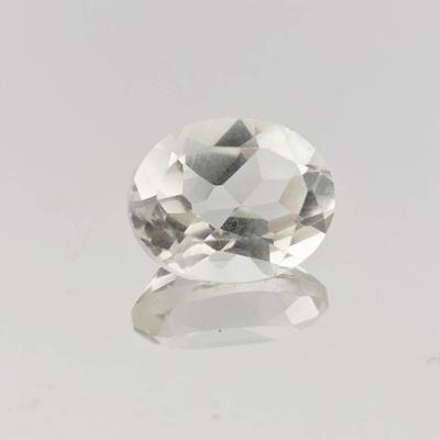 3.6ct Oval Green Tint Faceted Quartz