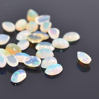 4.8 TCW Natural Unheated Oval Fire Opal Cabochon Parcel