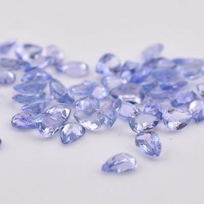 5.2 TCW Natural Unheated Pear Tanzanite Parcel