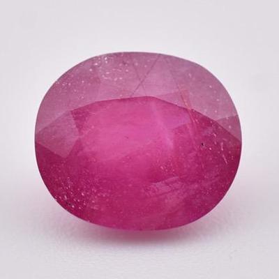 6.3 Carat Treated Oval Ruby - SI2
