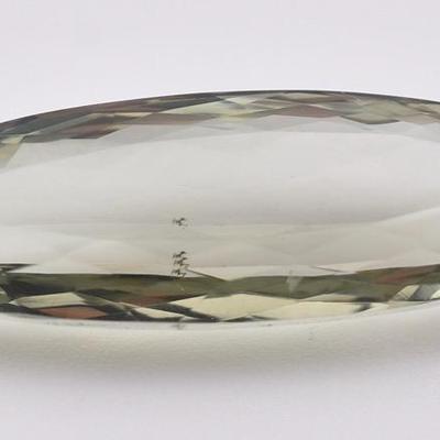 20.3 Carat Natural Elongated Oval Green Amethyst - VVS