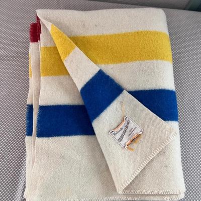 Golden Dawn Blanket Wool Stripes Winter Nite JCPenney 