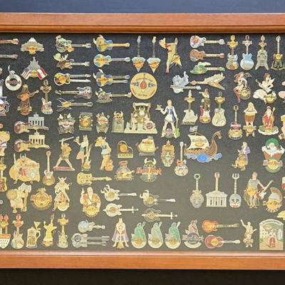 Displayed Hard Rock Pins - Lot 10 (LR)