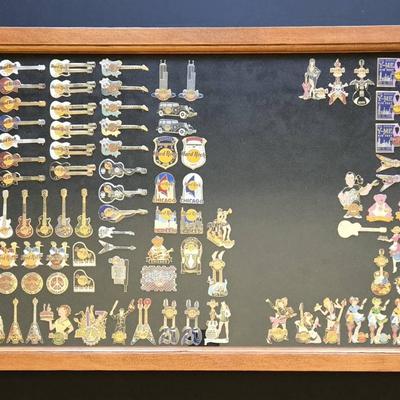 Displayed Hard Rock Pins - Lot 6 (LR)