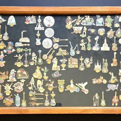 Displayed Hard Rock Pins - Lot 7 (LR)