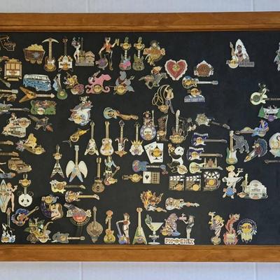 Displayed Hard Rock Pins - Lot 1 (LR)