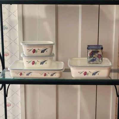 Lenox China Stone "Poppies on Blue" (K)