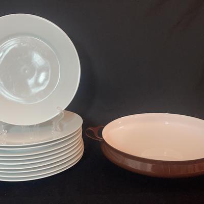 Dandk Paella Pan And Set Of 10 Plates Crate&Barrel