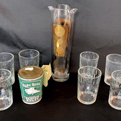 Tube Rose And Glass Collection, 1866’s Gold Presidential Glass