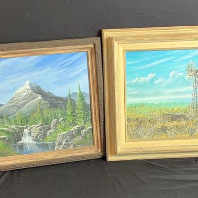 Windmill In A Rural Landscape By D. Stair