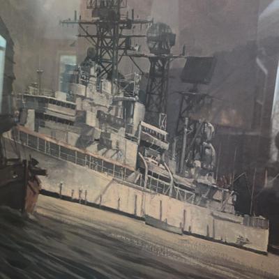 “USS Providence In Asia” Print By John Charles Roach