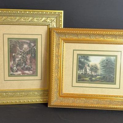 Framed Art Prints w/ Gold Frames