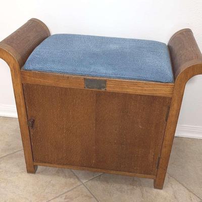 Vintage Upholstered Stool